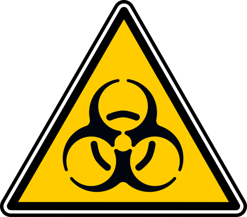 biohazard sign alert