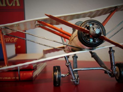 biplane toy aircraft