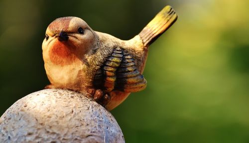 bird figure stone