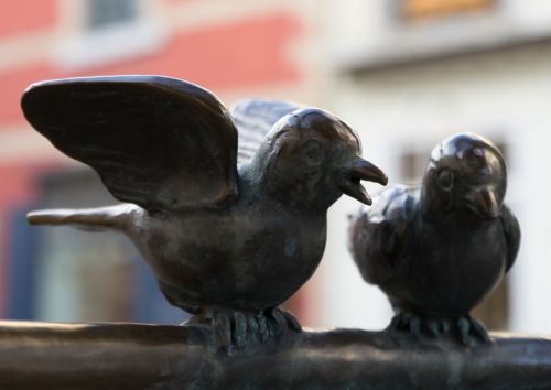 bird statue aachen