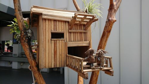 bird house bamboo