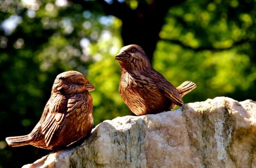 birdie bronze figures