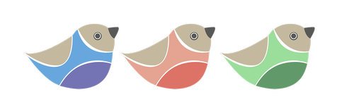 birds  digital illustration  easter