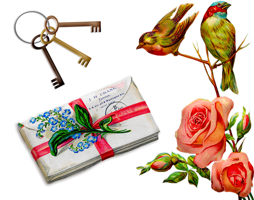 birds  victorian  keys