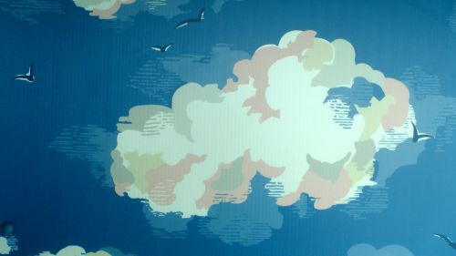 Birds And Clouds Background Pattern