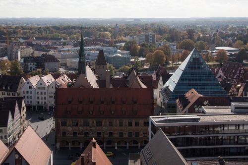 bird's eye view town hall metzgerturm