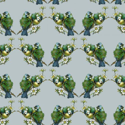 Birds Wallpaper Background Vintage