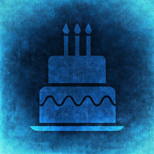 birthday cake abstract