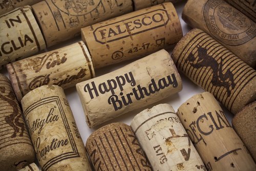 birthday  greeting  wine
