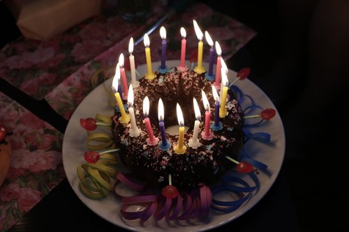 birthday  candles  cake