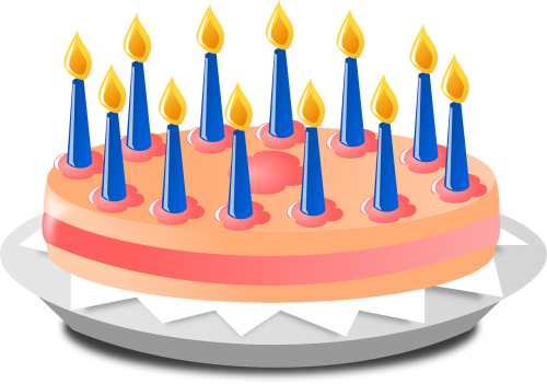 birthday cake candles anniversary