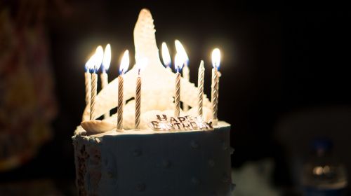 birthday cake candles celebration