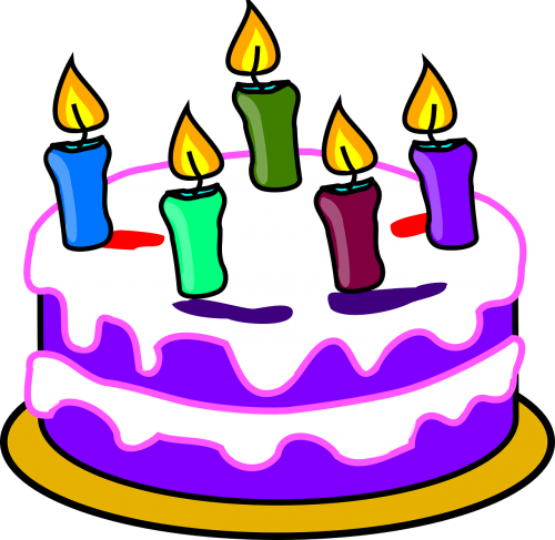 birthday cake cake candles