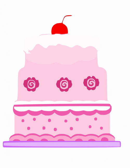 birthday cake cake pink