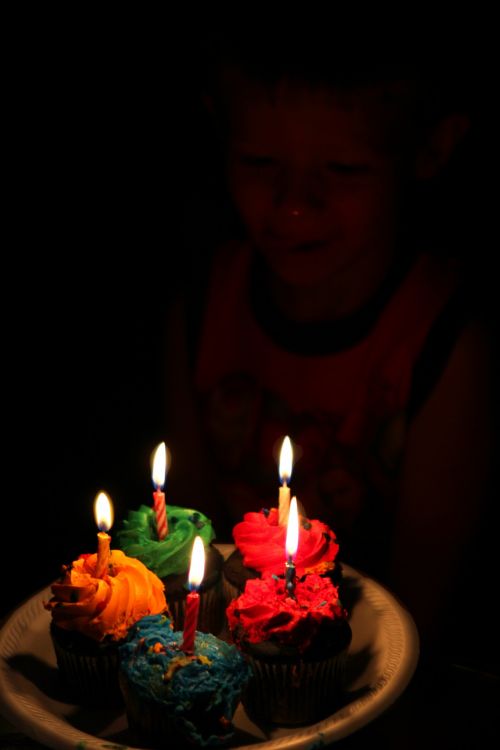 Birthday Cupcakes And Candles