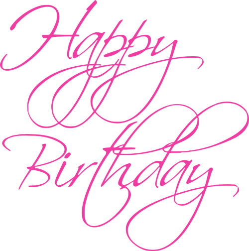 birthday joy text vector