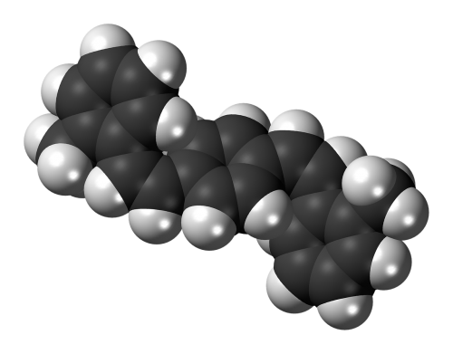 bis-methylstyryl-benzene molecule chemistry