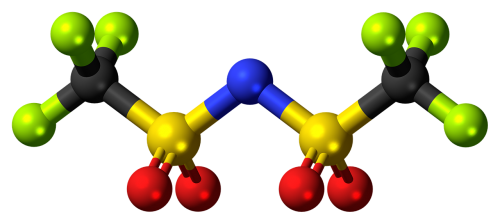 bistriflimide anion molecule model