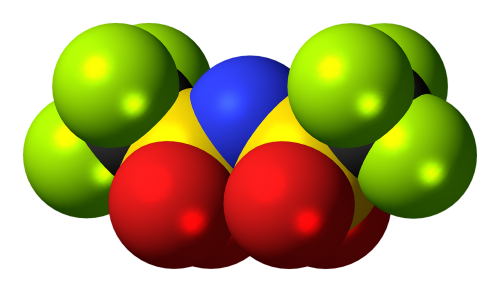 bistriflimide anion molecule model