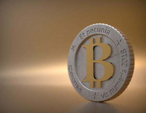 bitcoin number metallic
