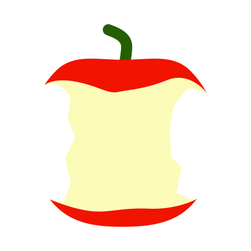 bitten apple healthy eat
