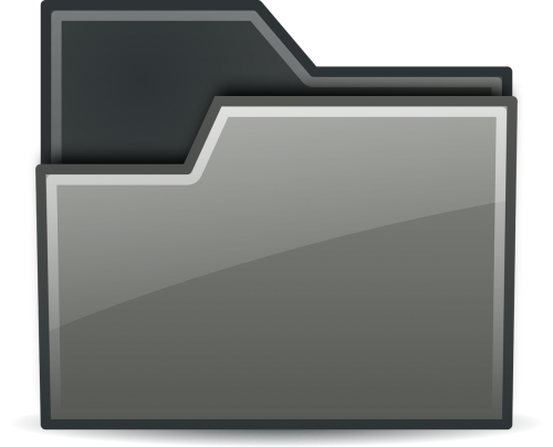 black folder icons