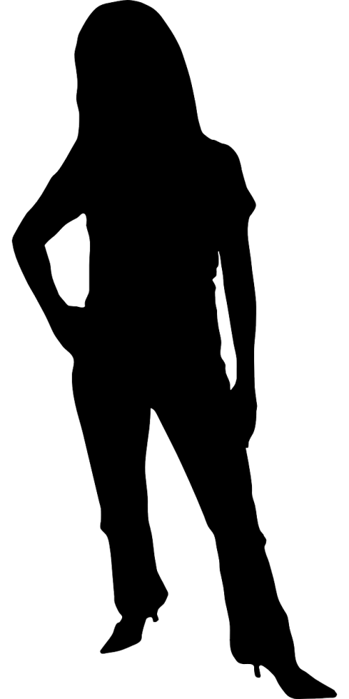 black female silhouette