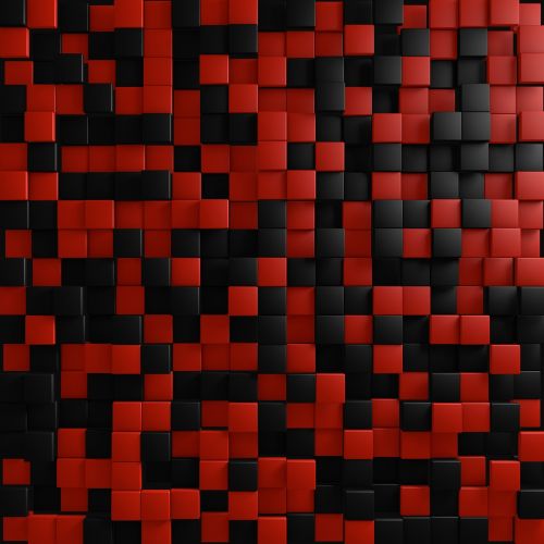 black red tiles