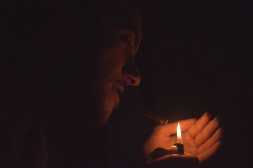 black cigar portrait