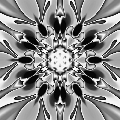 Black Abstract Kaleidoscope