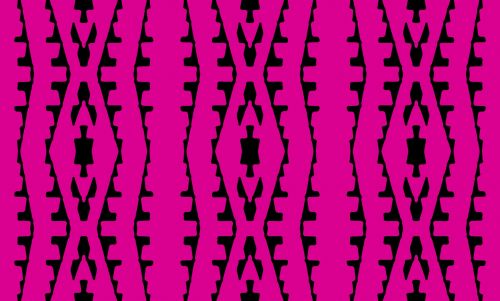Black And Bright Pink Pattern