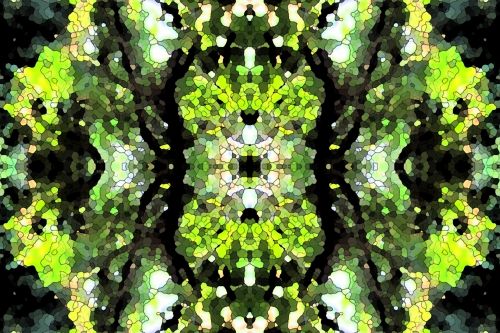 Black And Green Repeat Pattern