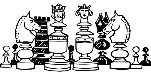 black and white chess game