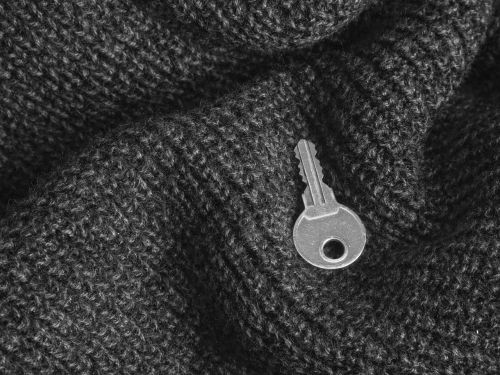 black and white key silver