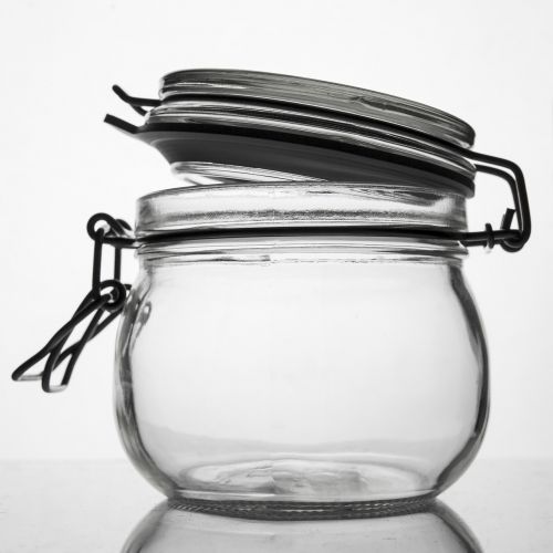 black and white jar product