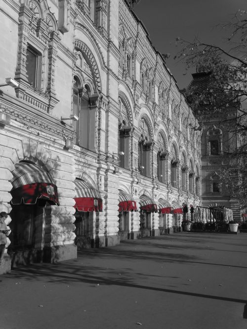 black and white russia red