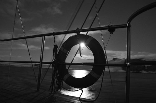 black and white  landscape  sailboat