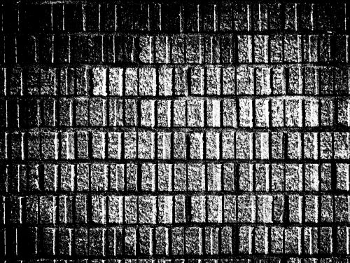 Black And White Brick Background