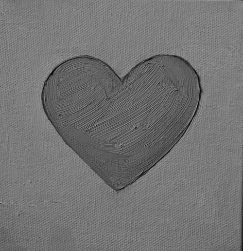 Black And White Heart