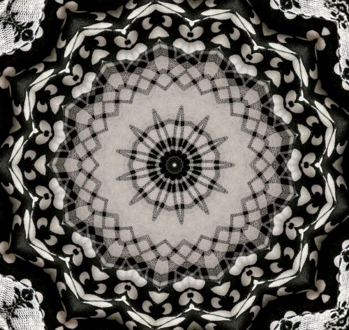Black And White Kaleidoscope
