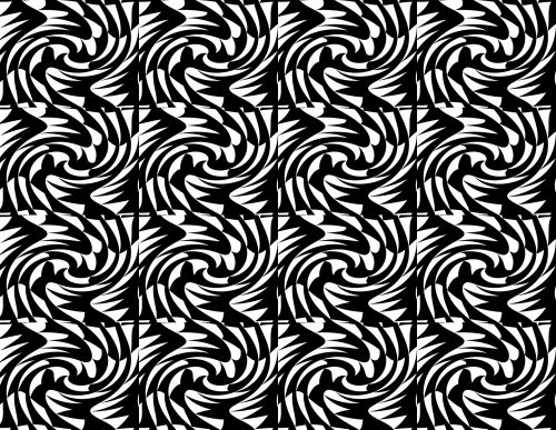 Black And White Op Art Repeat
