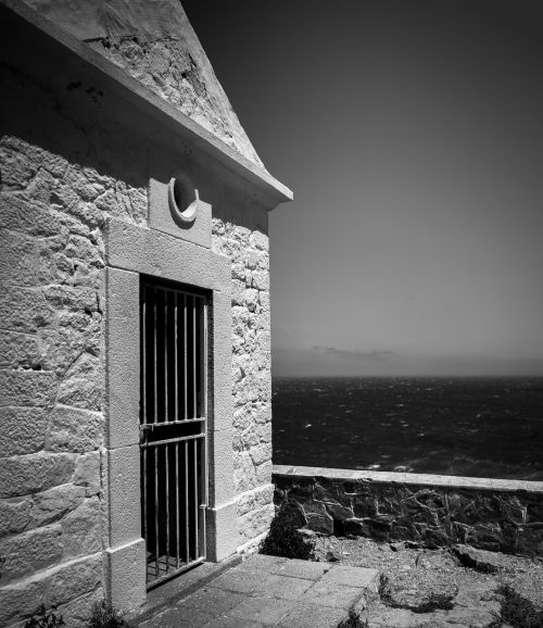 black and white photo corsica holiday