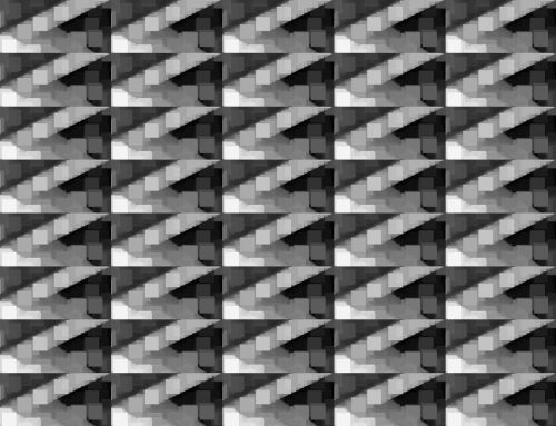 Black And White Pixelated Pattern