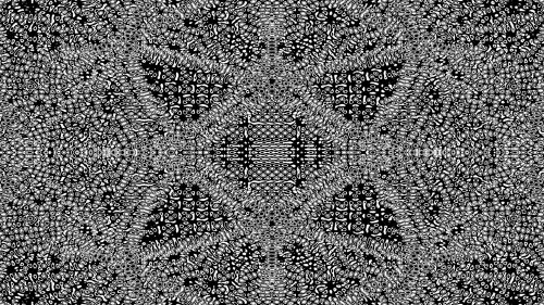 Black And White Psychedelic Pattern