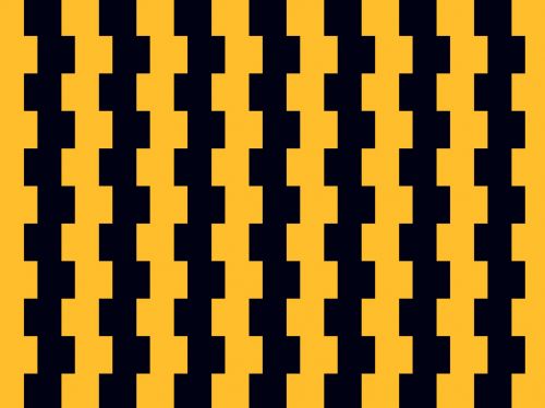 Black &amp; Yellow Jagged Block Pattern