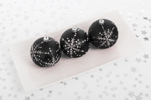 Black Bauble Decorations