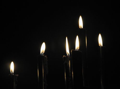 black candles dark light