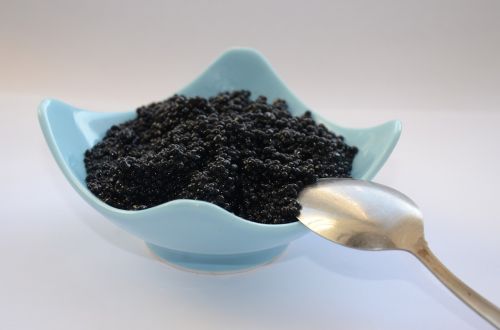 black caviar caviar cup