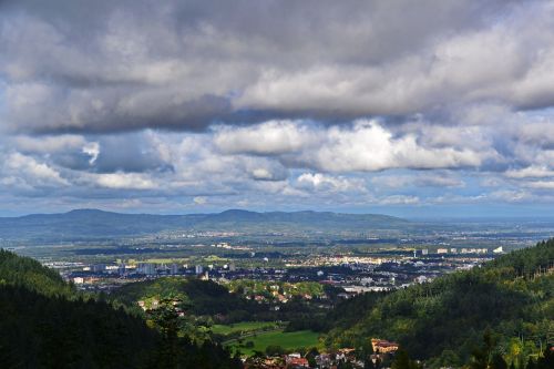 black forest freiburg clouds