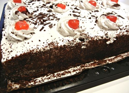 black forest cake cherries chocolate